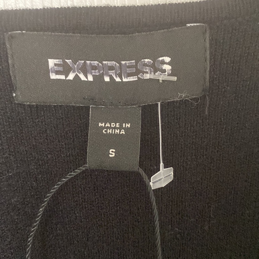 “Express” black sweater/blazer; size small; NWOT - Picture 5 of 6